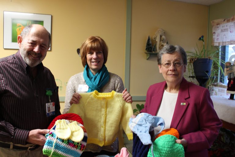 Knitted items distributed to local nonprofits