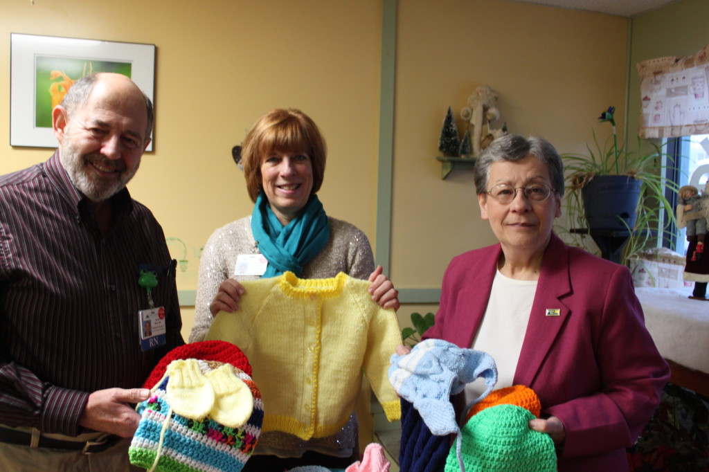 (Left to Right) Bruce Muir, RN, Wendy Franklin, Director of Development at NCH and Madeleine Roy, Director of Marketing for GMUW.