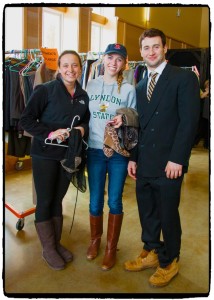 Students trying on business attire during 2014’s Dressed For Success event at Lyndon State College. 