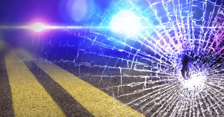 Single-vehicle crash in Barton