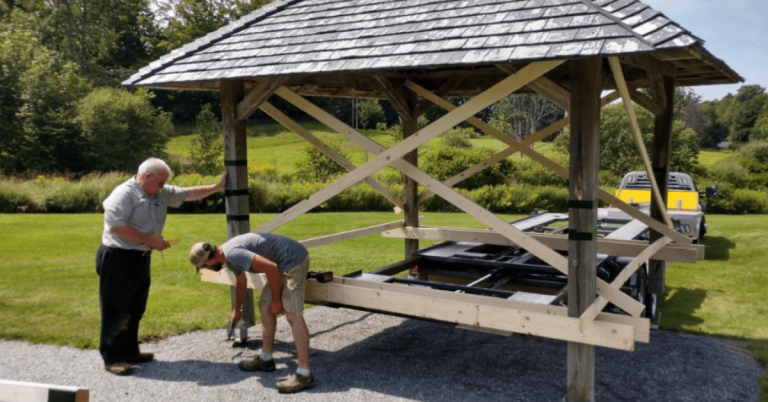 Donated pavilion brings friends of Craftsbury Community Care Center together