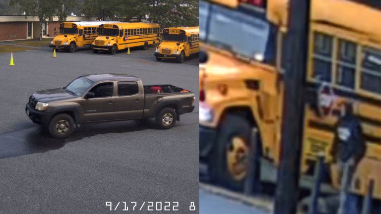 Catalytic converter stolen from bus in Hartland