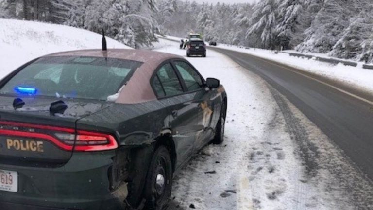 Driver hits state trooper during snowstorm in Thornton