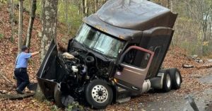 Pond Street closed after semi-truck crash in Hopkinton